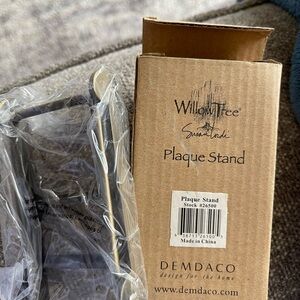 Willow Tree Black Plaque Stand - NIB